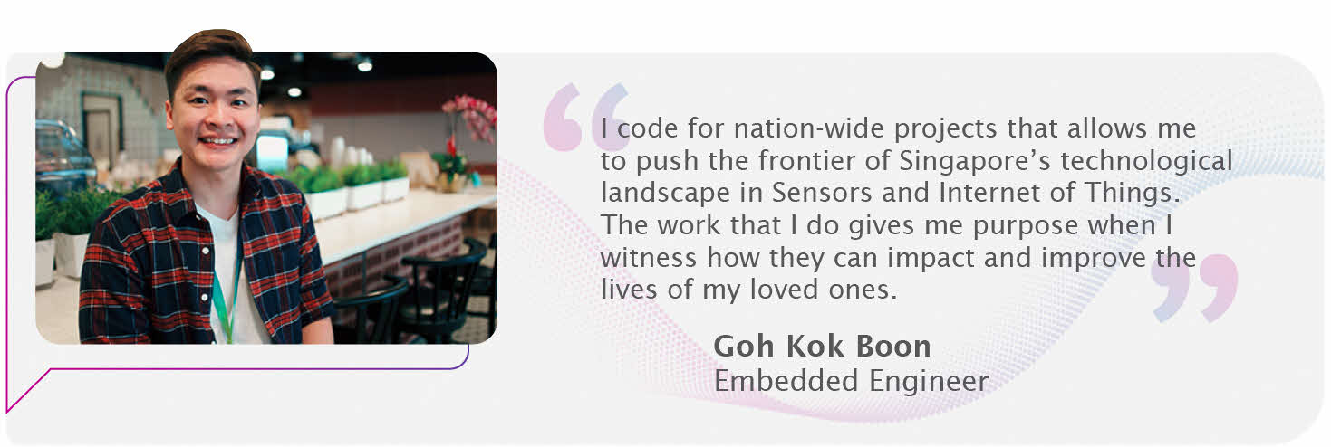 Testimonial for careers in GovTech’s capability centre for Smart City Technology - Embedded Engineer